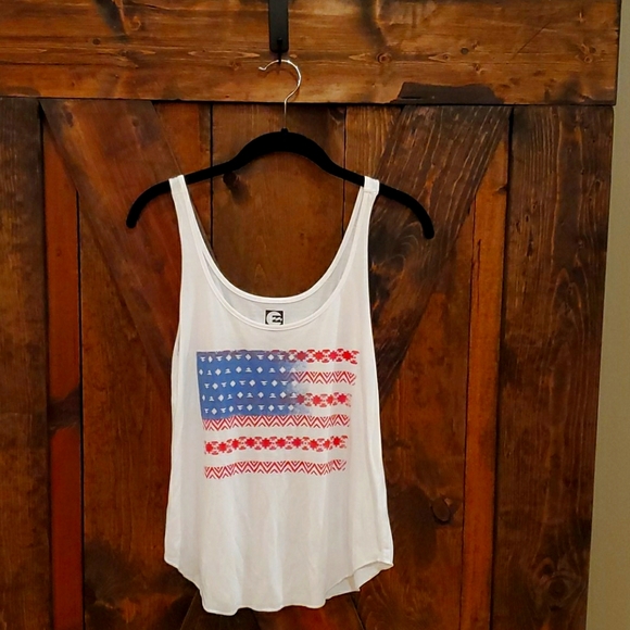 Billabong American Flag Tank Top - Picture 1 of 2